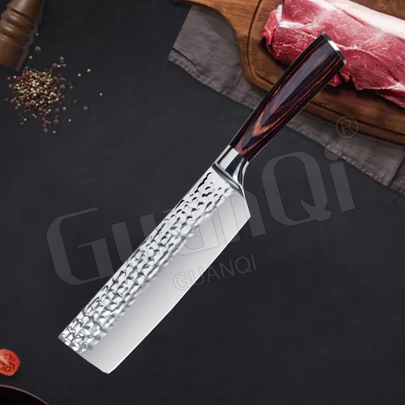 Razor Sharp Slicing Knife Meat Knife Japanese Kitchen Knife Wood Handle Handmade Stainless Steel Kitchen Cleaver Knife