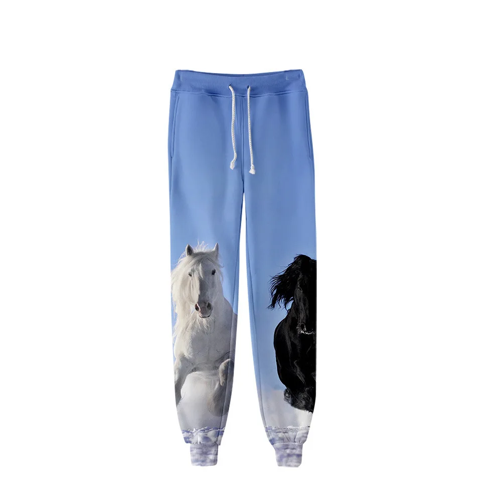 

Брюки-джоггеры 3D с принтом лошади для мужчин и женщин, повседневные брюки в стиле Харадзюку, хип-хоп, спортивные штаны, уличная одежда Y2K