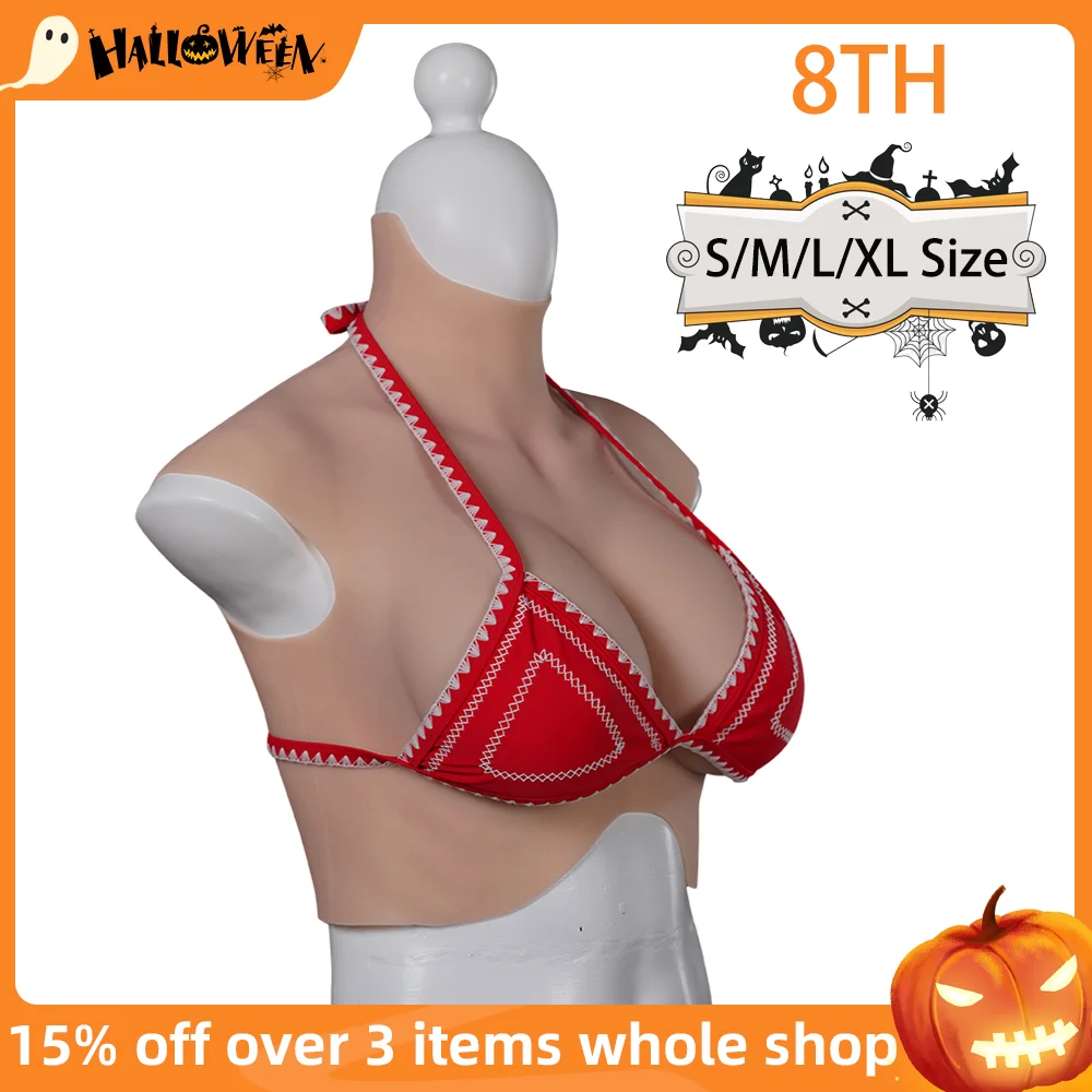 

Tgirl 8th Sissy Boobs Cosplay Artificial Silicone Breasts SML Size for Crossdresser Halloween Dress Shemale Drag Queen Fake Tits