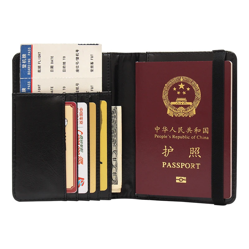 USA Männer Frauen Passport Covers Halter RFID PU Leder Amerika Kredit ID Business Reise Karte Fall Lagerung Brieftasche Geldbörse