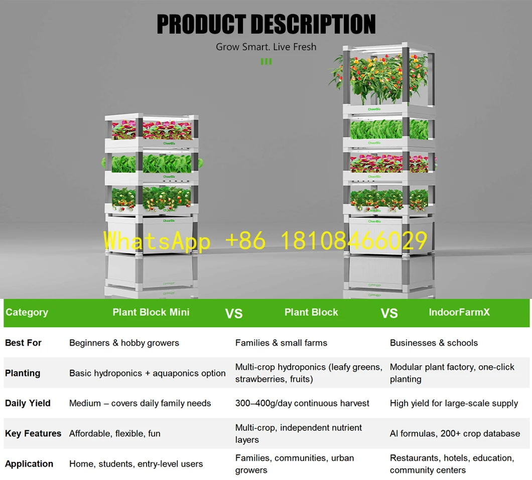 آلة مع 300-400 جرام الإنتاجية اليومية IoT الزراعة المائية الذكية #1