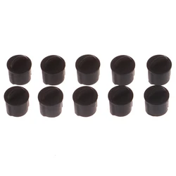 Uxcell 10pcs Silicone BNC Anti-Dust Stopper Cap Cover for Female Jack Black Inside Install Dia 9.5 mm - 11 mm