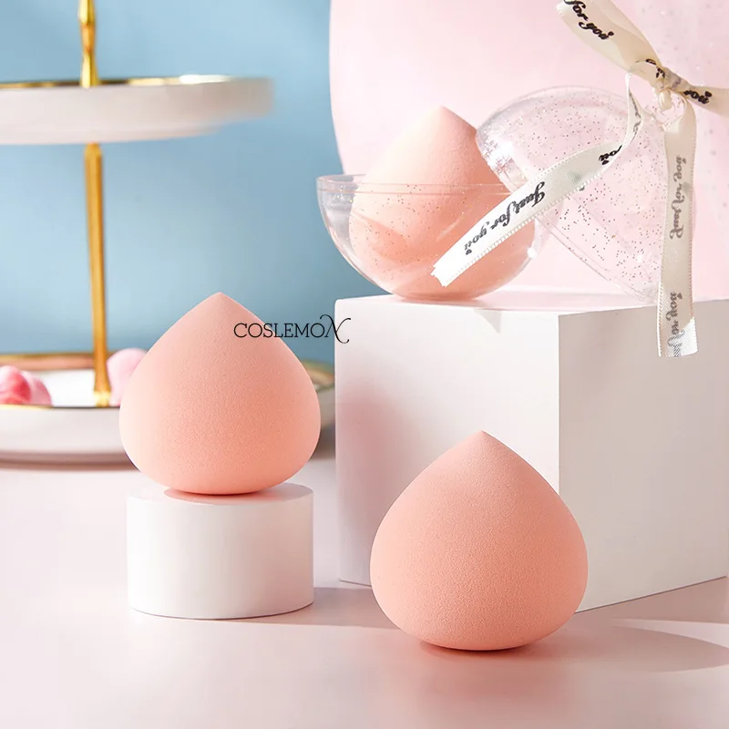 Makeup Sponge 1pcs Cosmetic Puff Powder Smooth Liquid Foundation Beauty Peach Shape Non Latex Make Up  Accessories