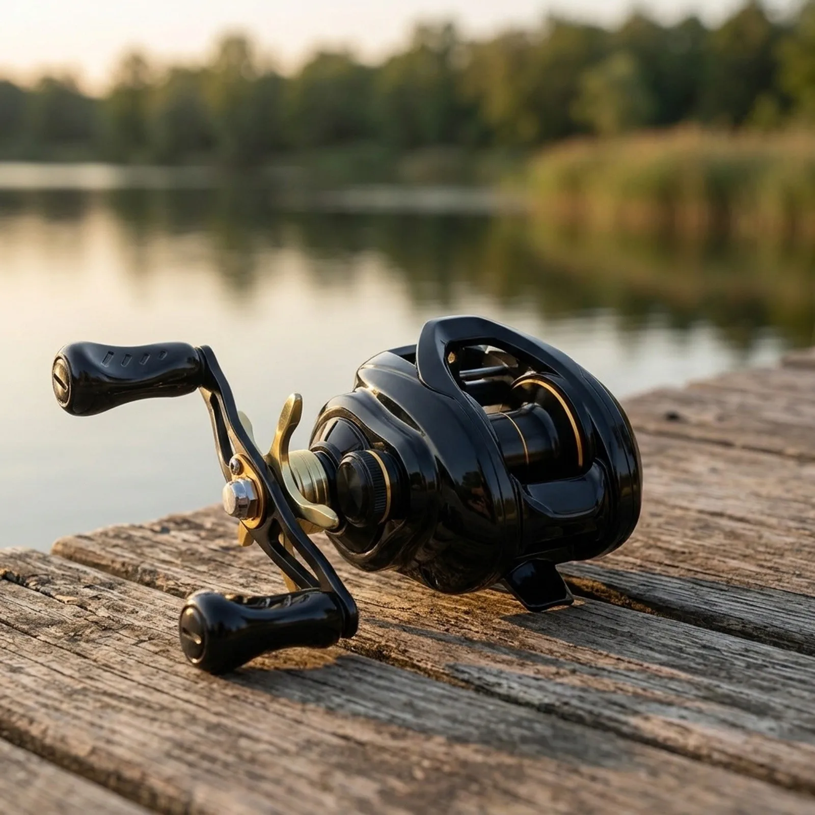 Water Drop Style Fishing Reel 7.2:1 Gear Ratio 8KG Drag DC Brake System with Clicker Sound for Strike Detection
