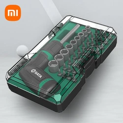 Xiaomi SATA Multi Angle Ratchet Screwdriver Set Home Screwdriver Bit Small Socket Tool Set Manual Screwdriver Steel Repair Tool