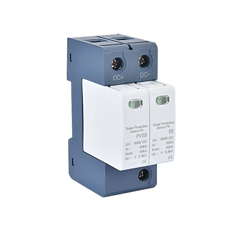 DC SPD 100V 250V 500V 800V 1000V Surge Arrester Protective Lightning Protector 20KA 40KA 60KA New Energy DC Surge Protector