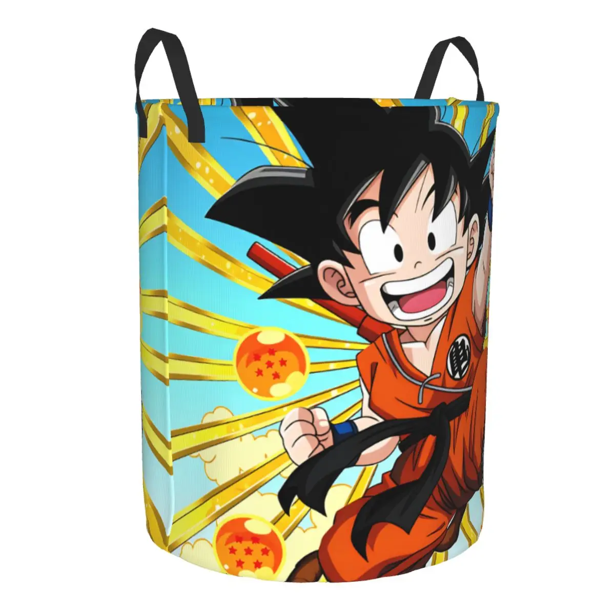 D-Dragon B-Ball Z Gokus Laundry Basket Collapsible Large Capacity Clothes Storage Bin Science Fiction Animation Baby Hamper view 2