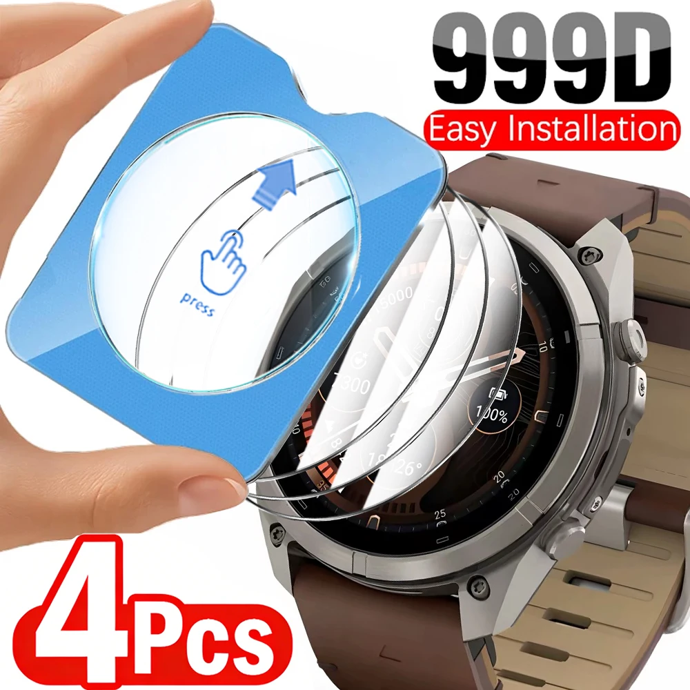1-4Pcs Easy To Install Premium Screen Protector for Garmin Fenix 8 9 Pro Fenix9 43/47/51mm AMOLED HD Clear Tempered Glass Film