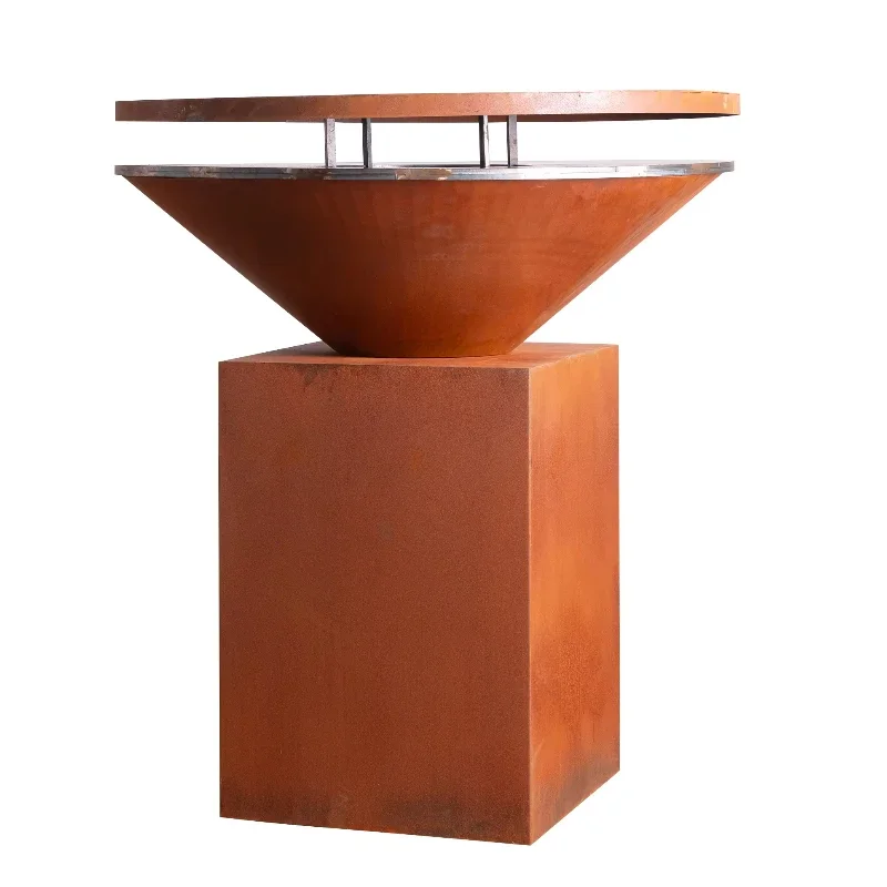 

For Barbicue Grill Barbecue Barbecue Grill Outdoor Corten Steel Bbq Pit
