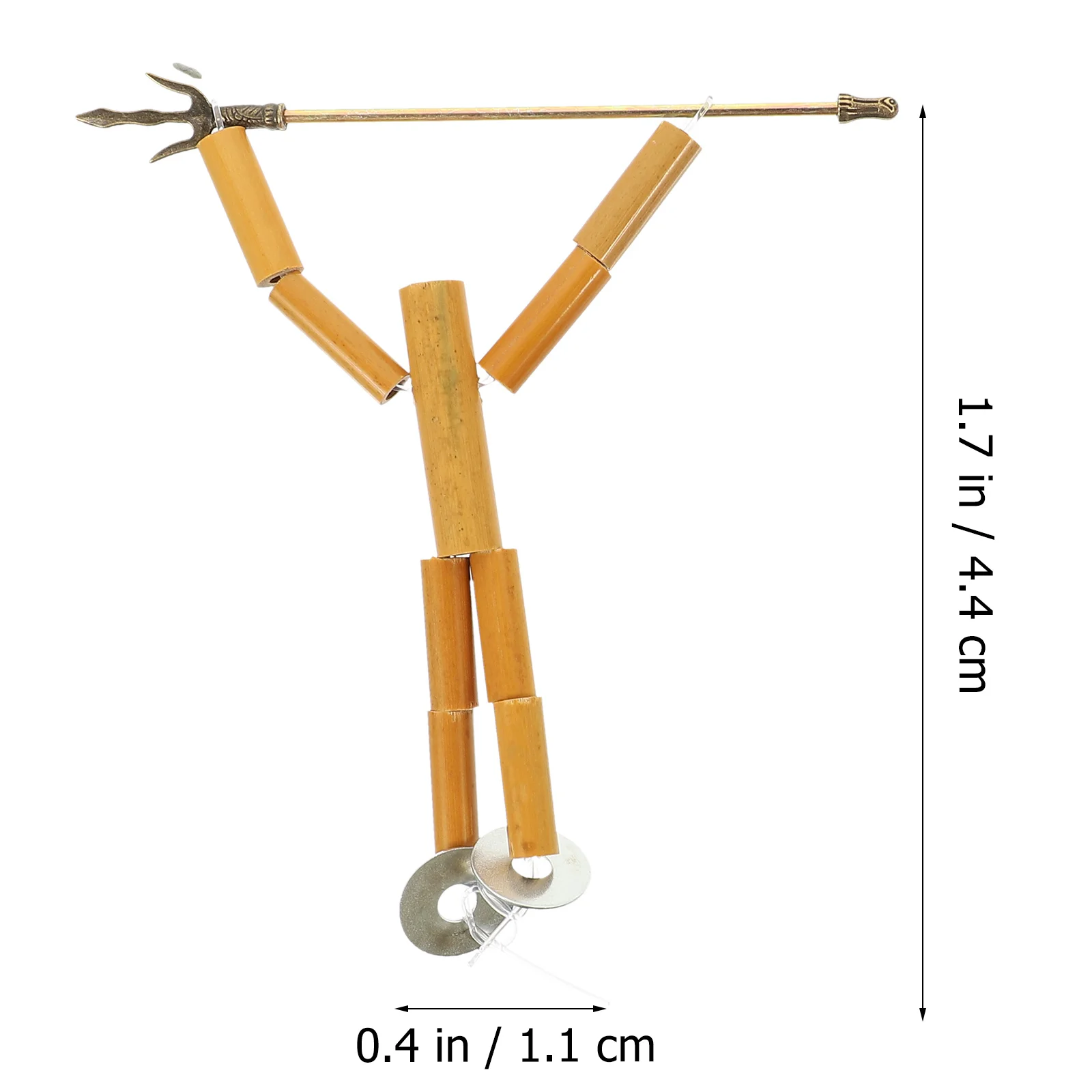 2 Beutel Bambuspuppe DIY Montagematerialien Kit Kreatives Bastelset für Kinder Pädagogische Eltern-Kind-Spielzubehör