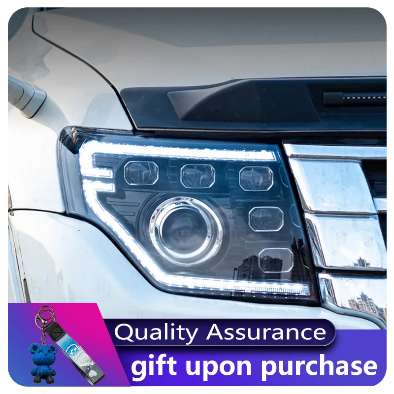 

Car Accessories For Mitsubishi Pajero V93 V87 V97 2005-2021 Front DRL Head Lamp LED Projector Lens Headlights Vehicles Automatic