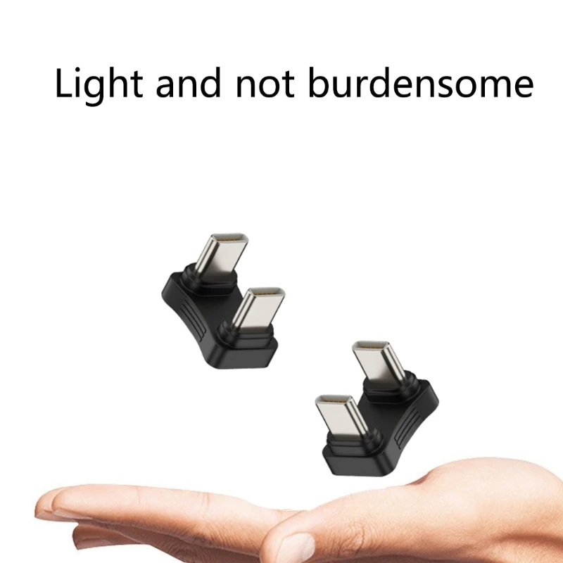 Adaptateur mâle à mâle en forme vitesse 480Mbps, convertisseur PD 65W, connecteur câble