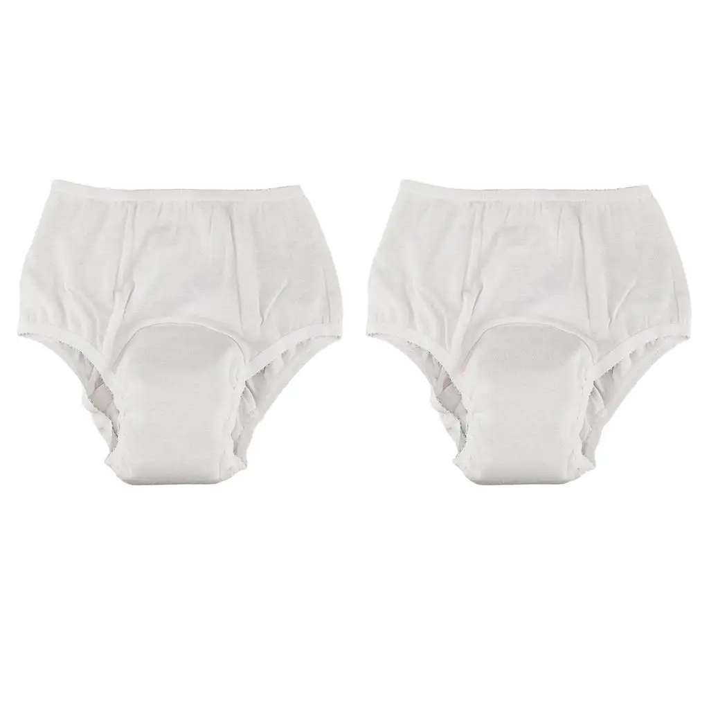

XXL Washable Incontinence Underwear for Women Cotton Absorbent Briefs Leak Control Panties for Daytime Urine Protection
