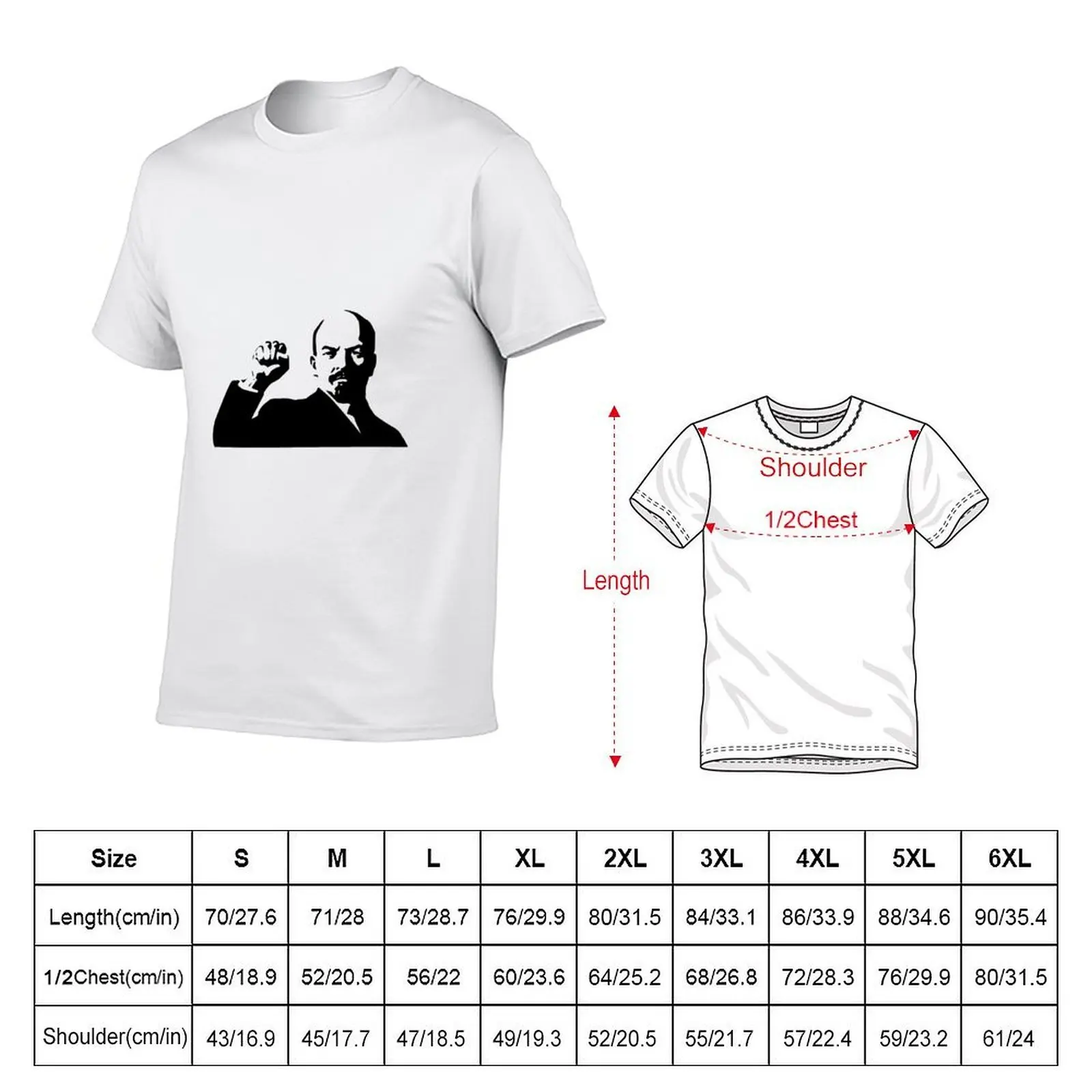 lenin T-Shirt cotton t shirt pack man t shirt summer T-Shirt