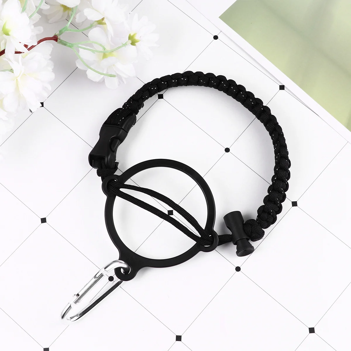 

Strong 113Kg Tensile Bottle Strap for Cups Waterproof Anti Aging Braided Paracord Handle for Outdoor Sports Emergency