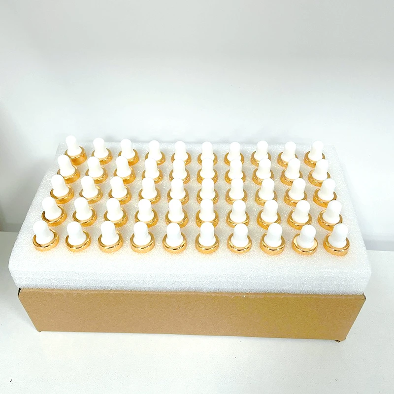 50 قطعة 1 مللي/2 مللي/3 مللي/5 مللي صندوق واضح زجاجات قطارة زجاجية صغيرة صغيرة مع قطارة عين زجاجية للزيوت الأساسية عينة السفر #2