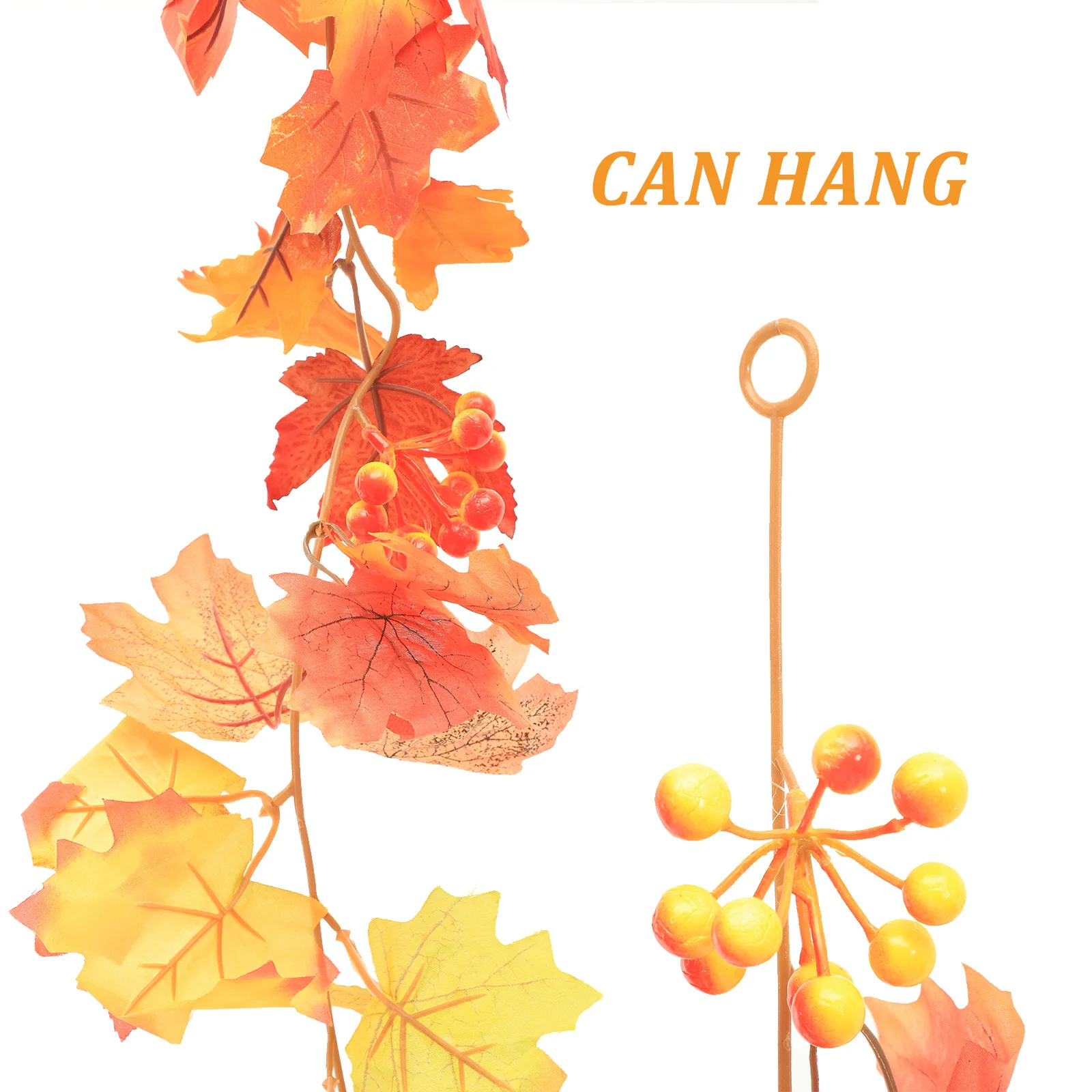 

Simulated Maple Leaf Vine Artificial Autumn Plants Decor Home Garden Thanksgiving Harvest Festival Indoor Hanging Wall Rattan