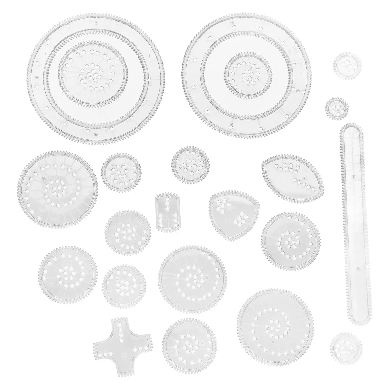 Drawing Template Set Craft Mandala Ruler Supplies for Kids Ruller Toy Adjustable