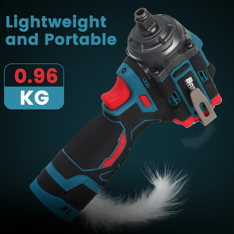 600N.M Brushless Electric Impact Wrench 1/2 Inch Dual Use Cordless Wrench Screwdriver Household Power Tools for 16.8V Battery - Image 5