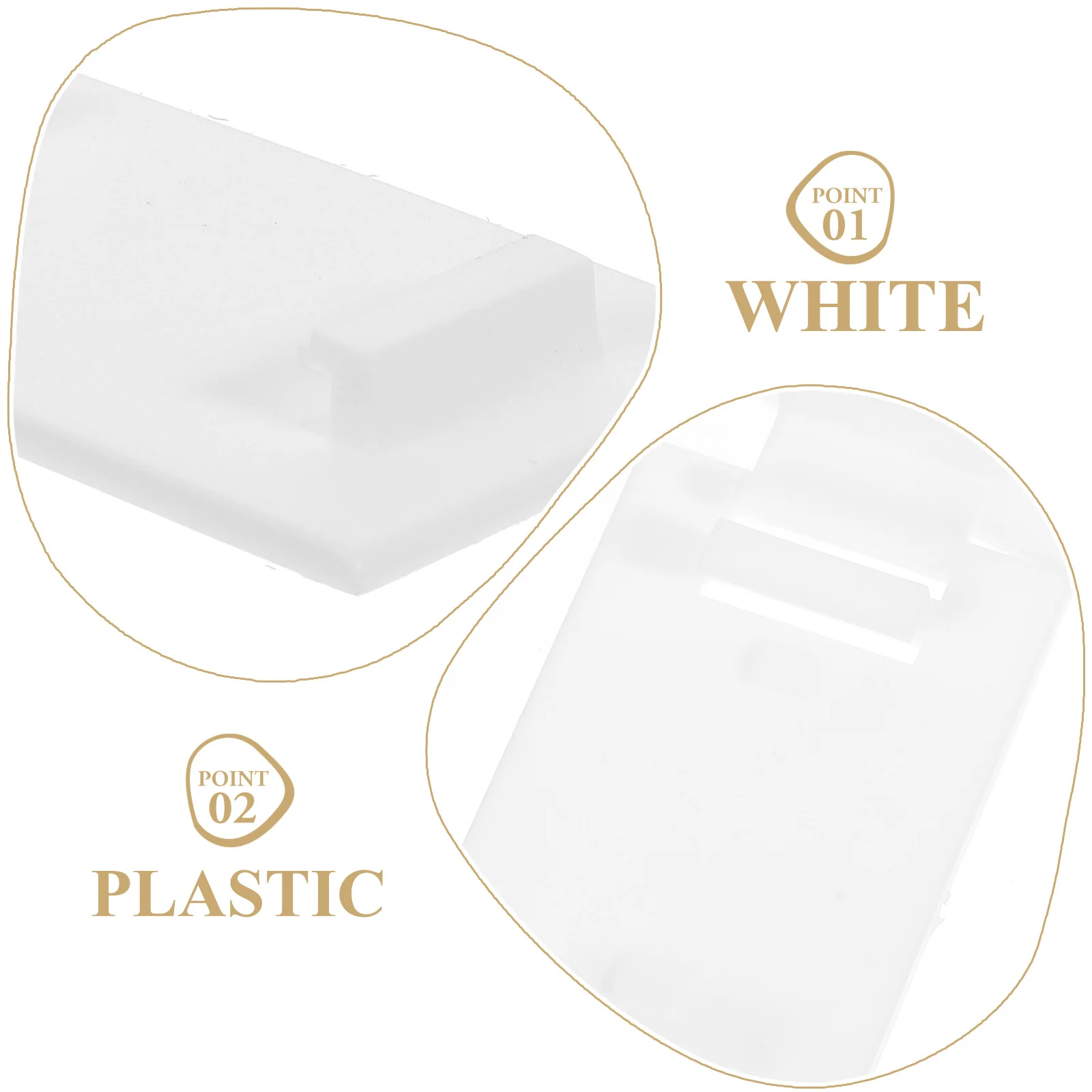 

2Sets Roller Blind Fittings Plastic Brackets Punch Free No Drill Installation Secure Adhesive Hooks for Pleated