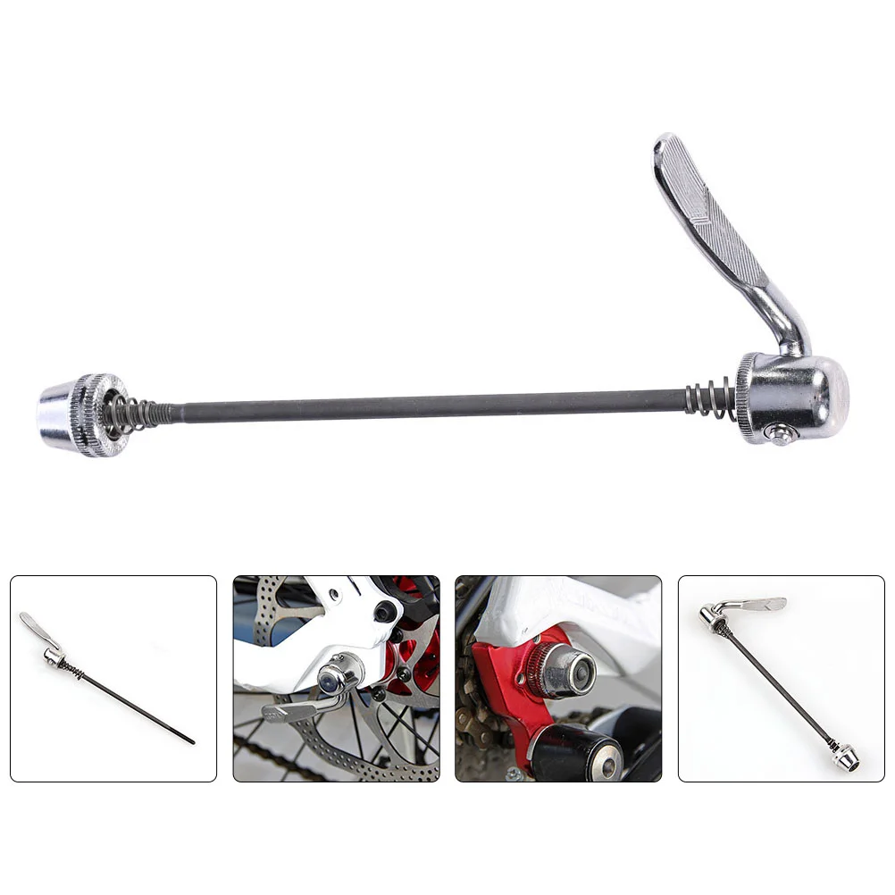 

Bike Quick Release Rod Bicycle Rear Wheel Skewer Mountain Silver Stainless Steel