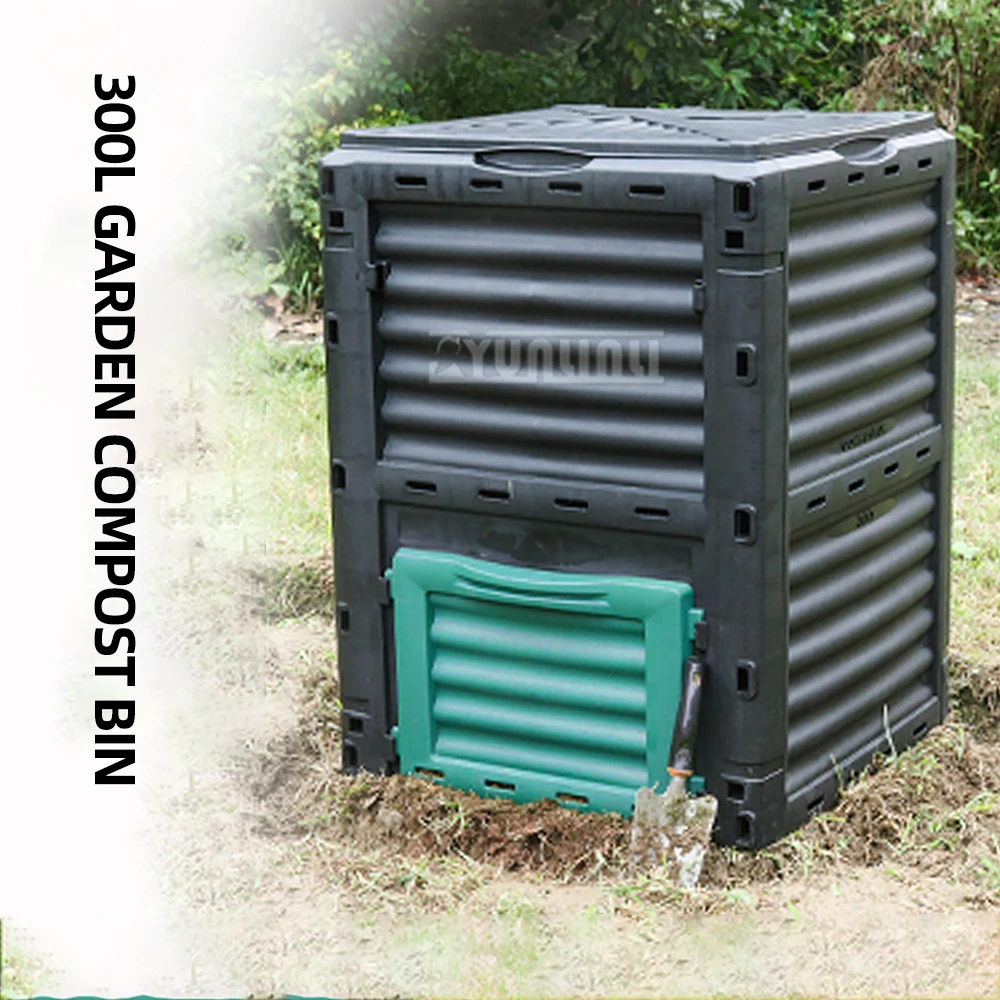 300L Earthworm Breeding Tower Compost Bin Household Kitchen Waste Homemade Soil Organic Fertilizer Garden Supplies