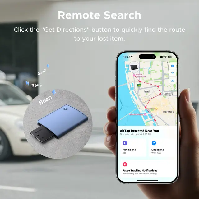 UGREEN Finder Slim 2 גשש עולמי עבור Apple Find My, תמונה 5