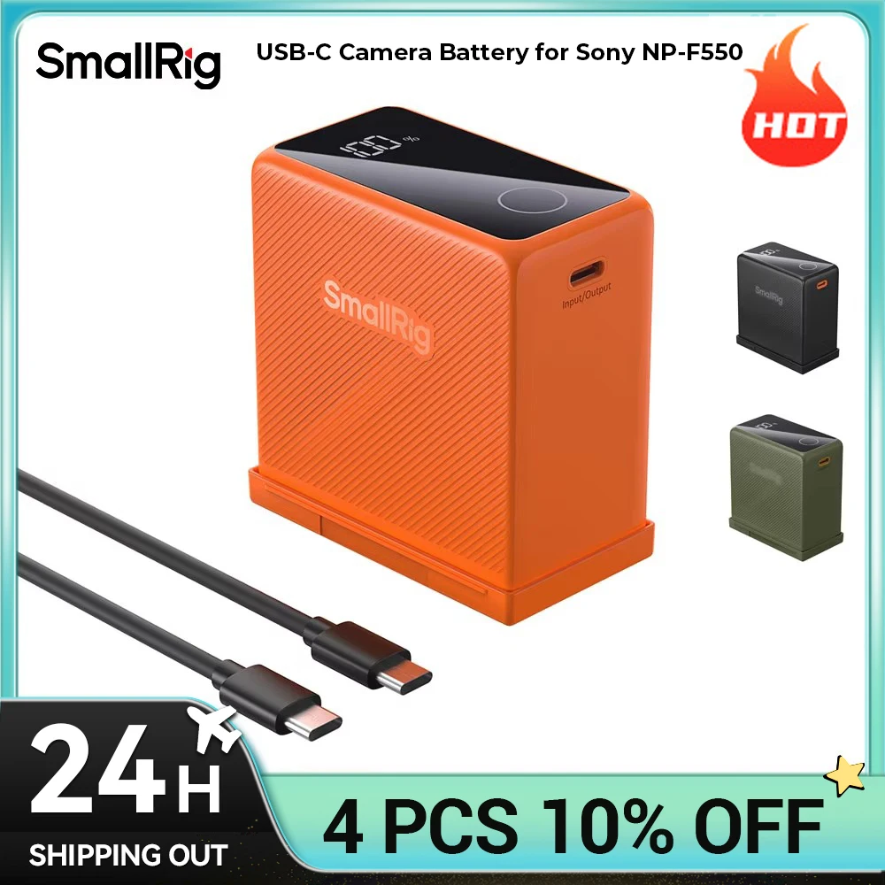 

SmallRig 10500mAh Replacement Camera Battery Compatible with NP-F970 for Sony NP-F970 F750 F550 Fast Charging for Monitor, Light