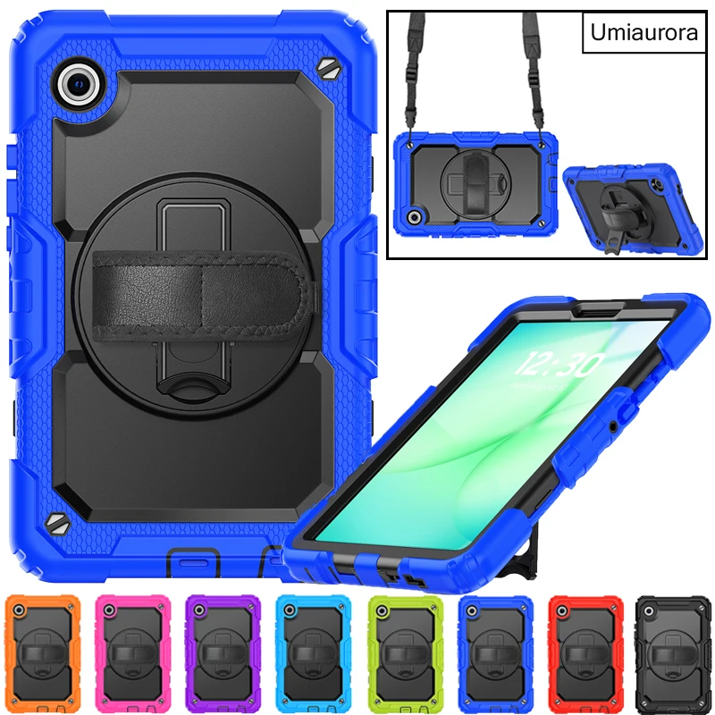 

Для Samsung Tab S6 Lite 10,4 дюйма A7 A8 A9+ A11+ Plus 11-дюймовый SM-X230 X210 X110 Прочный прочный чехол-подставка для планшета Противоударный Funda