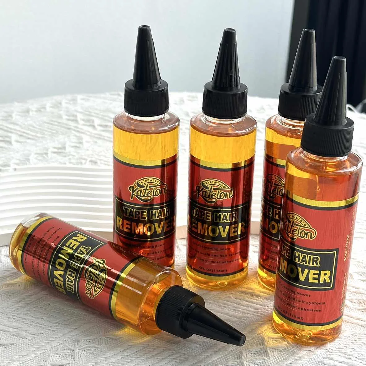 مزيل صمغ الشعر 118 مللي مزيل غراء شعر مستعار دانتيل أمامي 4 أوقية مزيل الشعر الشريط شعر مستعار دانتيل مزيل الصمغ لإزالة غراء الشريط