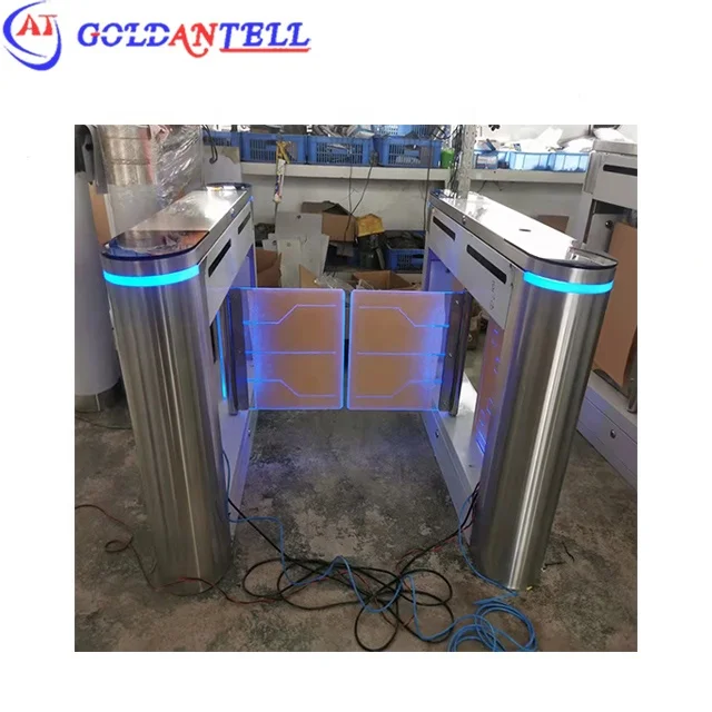 Full Height Rotating Gate Entrance Access Control Turnstile Anti-Tailing Face Recognition QR Code Reader Turnstiles