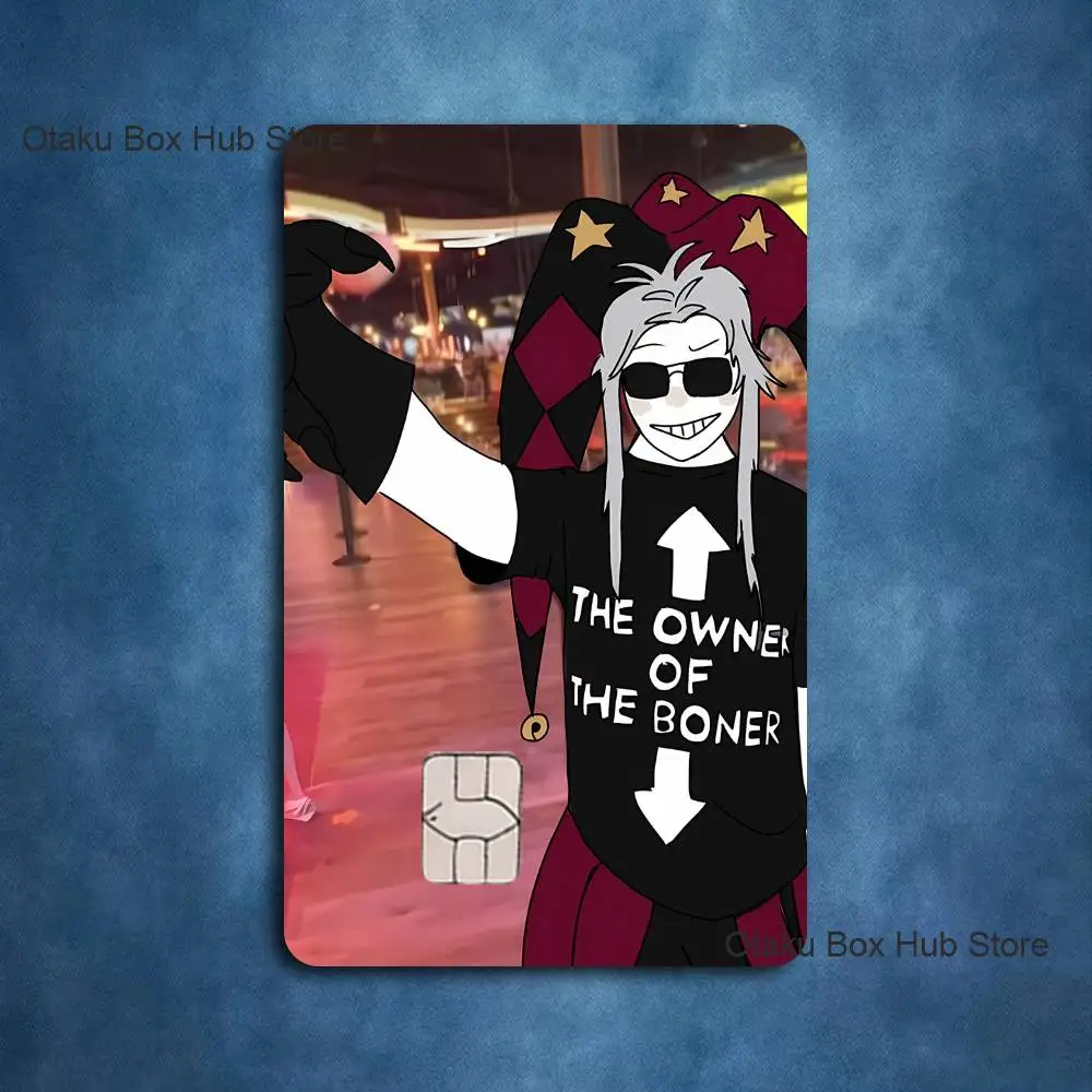 F-Freak P-Pierrots Circus Card Stickers Credit Visa Debit Bank Charge Card Bus Metro Waterproof Sticker Decal Decoration