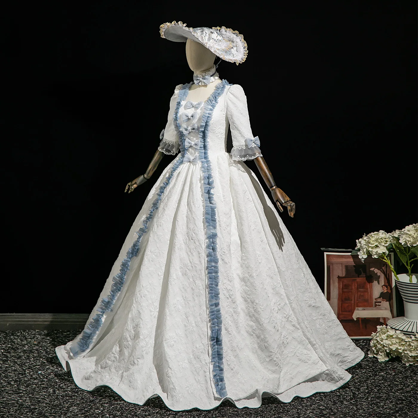 

British Court Performance Costume Travel Photo Russian Princess Dress Hosting Costume Party Photography Drama Vestido Luxo Festa