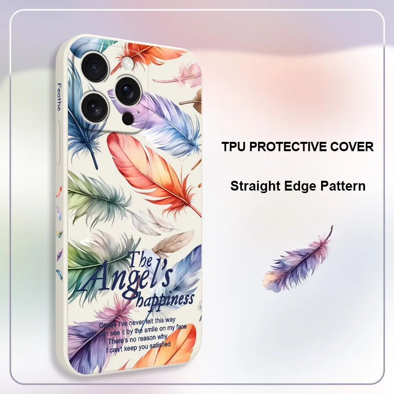 Colorful Angel Phone Case For iPhone 17 16 16e 15 14 13 Plus Pro Max Mini Silicone Cover - Image 3