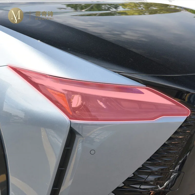 

Предварительно вырезанная внешняя фара автомобиля, устойчивая к царапинам защитная пленка из ТПУ, прозрачная/копченая черная для Lexus RZ 450 2022-2024