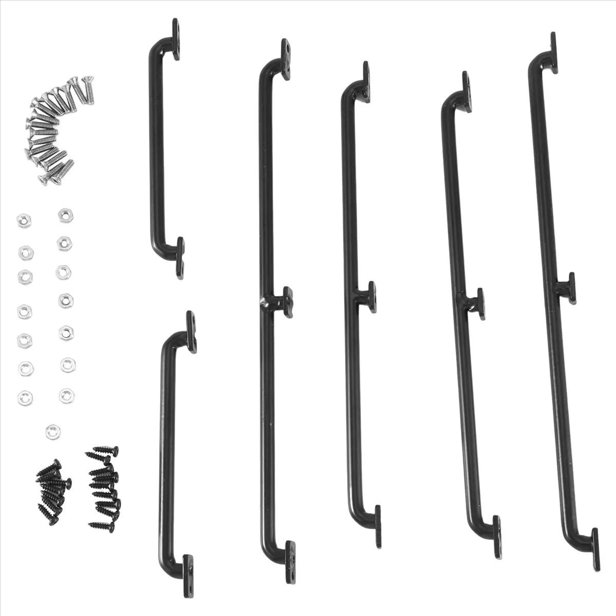 A48U 6Pcs Metal Body Shell Handrail 75Mm 133Mm 150Mm Length for 1/10 RC Crawler TRAXXAS TRX4 Axial SCX10 90046 Upgrade Parts