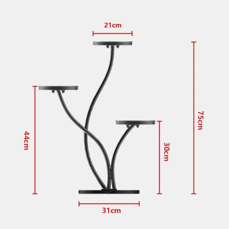 Rose Flower Stand Plant Tree Shaped Shelf Tiered European Plant Stand Metal Room Estantes Organizadores Vintage Furniture