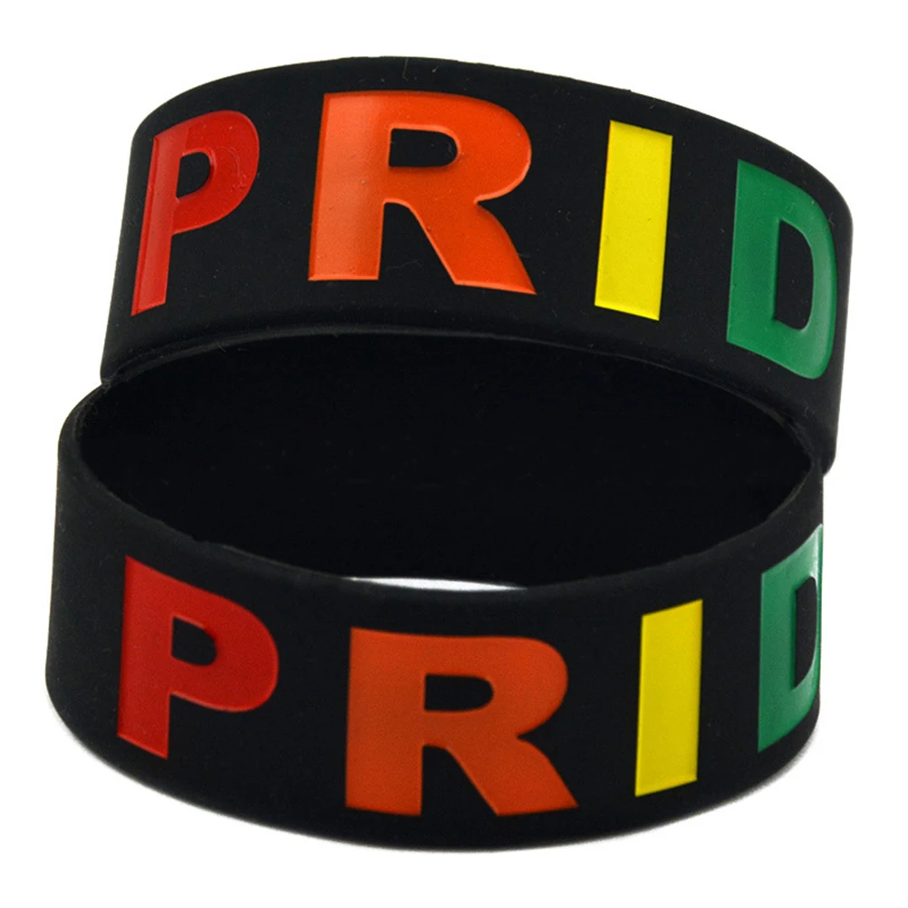 

Silicone Bracelet Pride Rainbow Wristband Lightweight Durable Soft Flexible Shaping Men Women Daily Sports