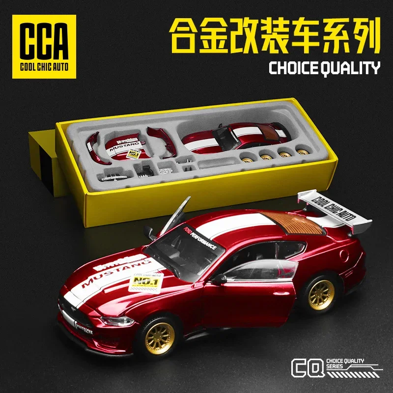 1/42 2018 Ford Mustang GT Alloy Model Car Diecast Metal Assembly Modification Series Miniature Vehicle Collection Toy Car