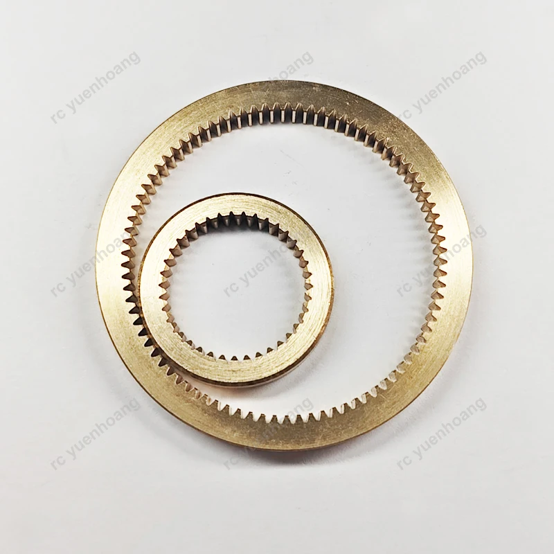 1PCS 0.5M 38/84 Teeth Brass Inner Ring Gear Small Modulus Planetary Gears Thickness 5mm Metal Geared Sleeve Parts for DIY Model