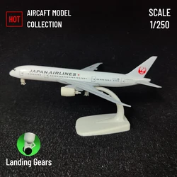 Scale 1:250 Metal Aircraft Model Replica, Japan Airlines B787 Airplane Aviation Decoration Miniature Art Collection Kid Boy Toy