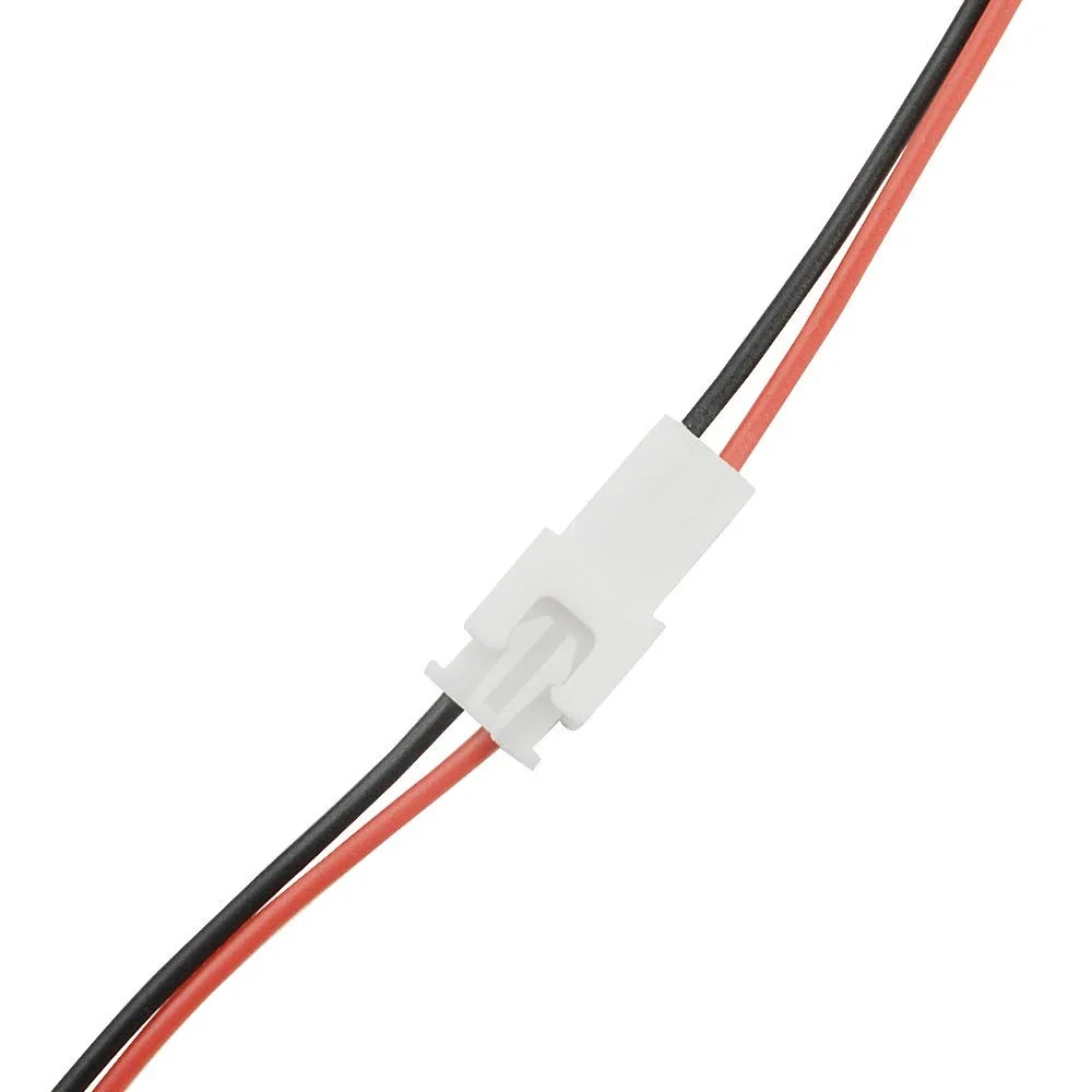 2.54mm 2PIN Female and Male Connecting Plug with Red Black Terminal Connector Wire Cable Compatible with JST-XHP 200mm