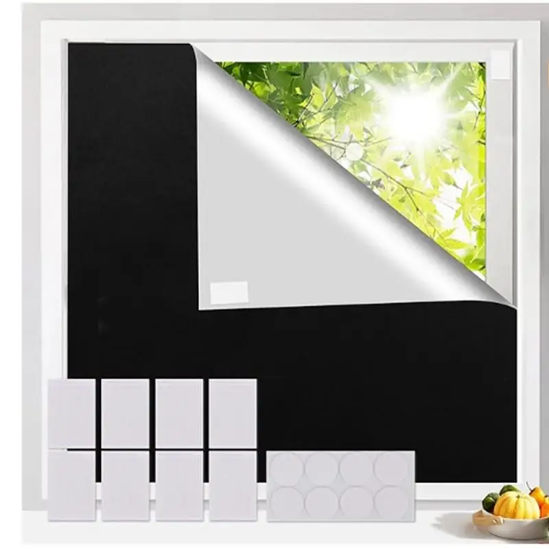 Light Blocking Window Shade Waterproof Window Privacy Shade Portable Window Cover For Nursery Dorm Room Window Easy Cut