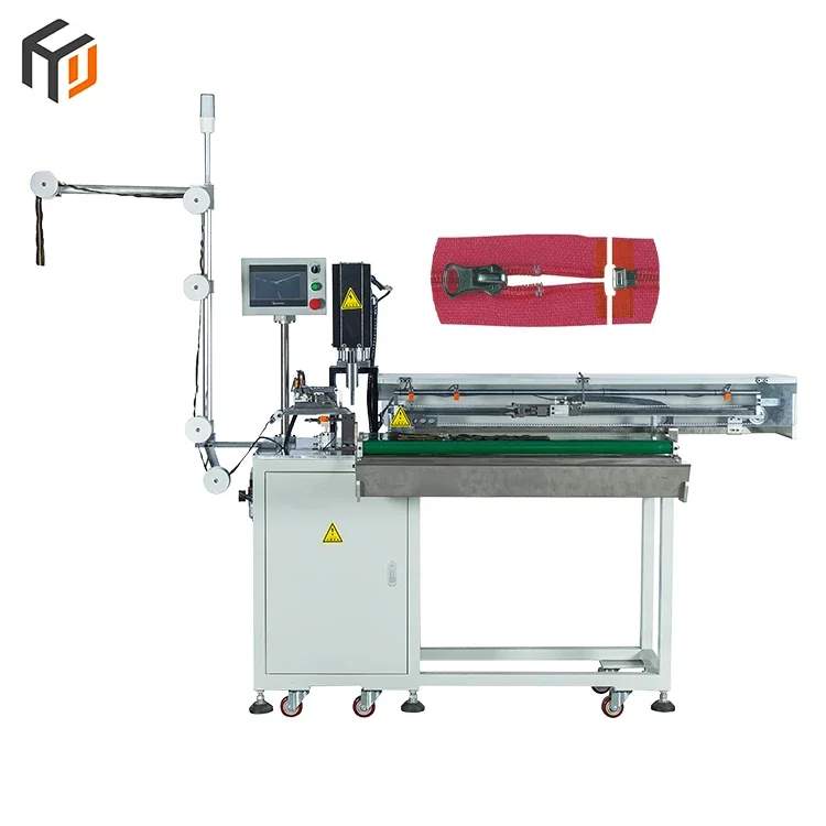 Full Automatic Nylon Zipper Cutting Machine for Open-End Zippers