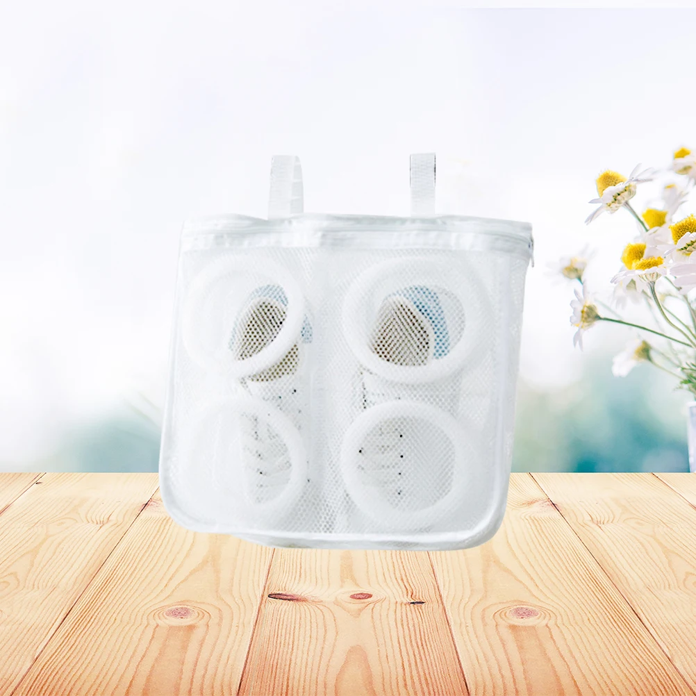 

Breathable Mesh Shoe Laundry Foldable Washing Transparent Window Hanging Design Automatic Lock Zipper Sneakers
