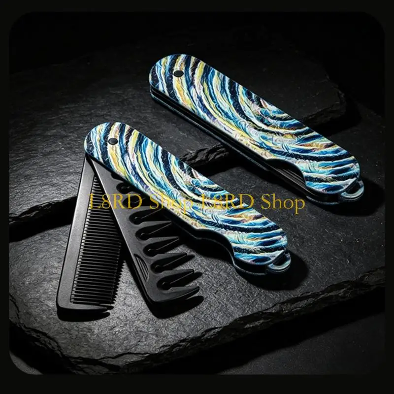 L8RD Men Hair Grooming Comb With Triple Teeth Design For Firm Hold And Styling