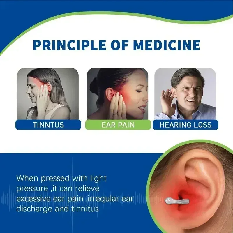 Tinnitus Relief Ear Clip Portable Anti Tinnitus Ear Cuff Earss Ringing Stopper Calming Ears Tool Ear Pressure Tinnitus Relief