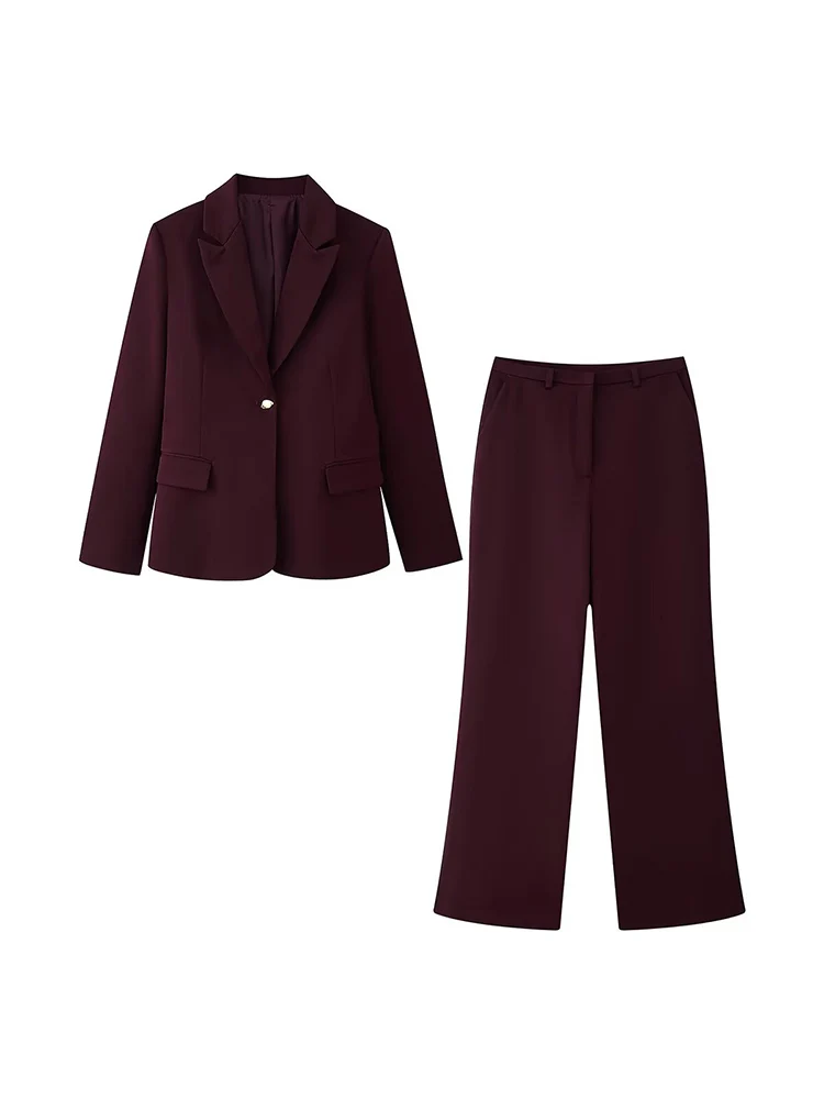 

Новая женская мода в европейском стиле, универсальный, элегантный приталенный пиджак с мягкими плечами и прямые брюки