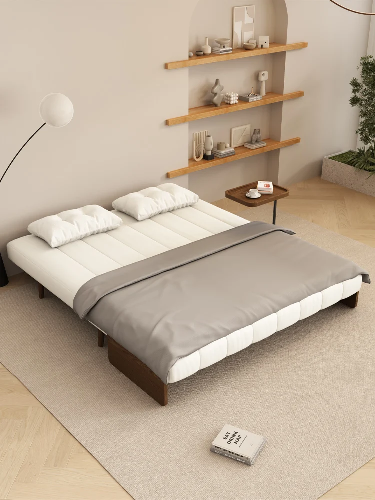 

Multifunctional matte cloth sofa bed folding dual-purpose living room multifunctional sofa small apartment log single
