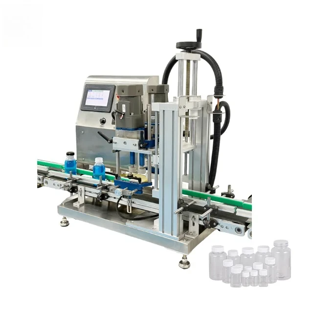 Desktop Adjustable Capping Machine For Round/Square/Irregular Bottles - Food Beverage Cosmetic Sealer